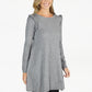 Grey Fit and Flare Knit Dress