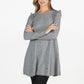 Grey Fit and Flare Knit Dress