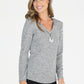 Grey Top With Pendant Detail