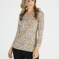 Yellow Beige Small Leaf Top