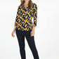 Navy/Ochre Circle Top