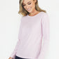 Pink Rib Neck Top