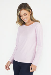 Pink Rib Neck Top