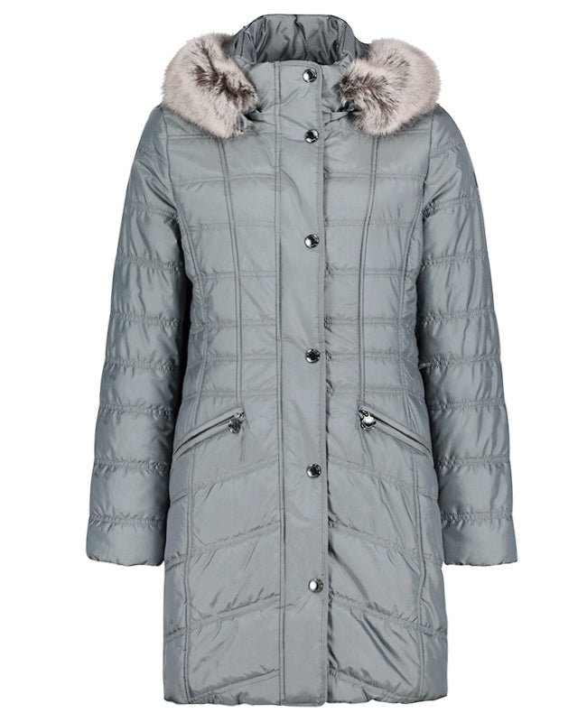 Quilted Coat with Hood