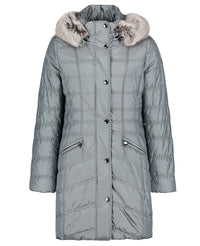 Quilted Coat with Hood