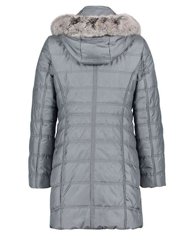 Quilted Coat with Hood