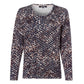 Snake Print Long-Sleeved Top