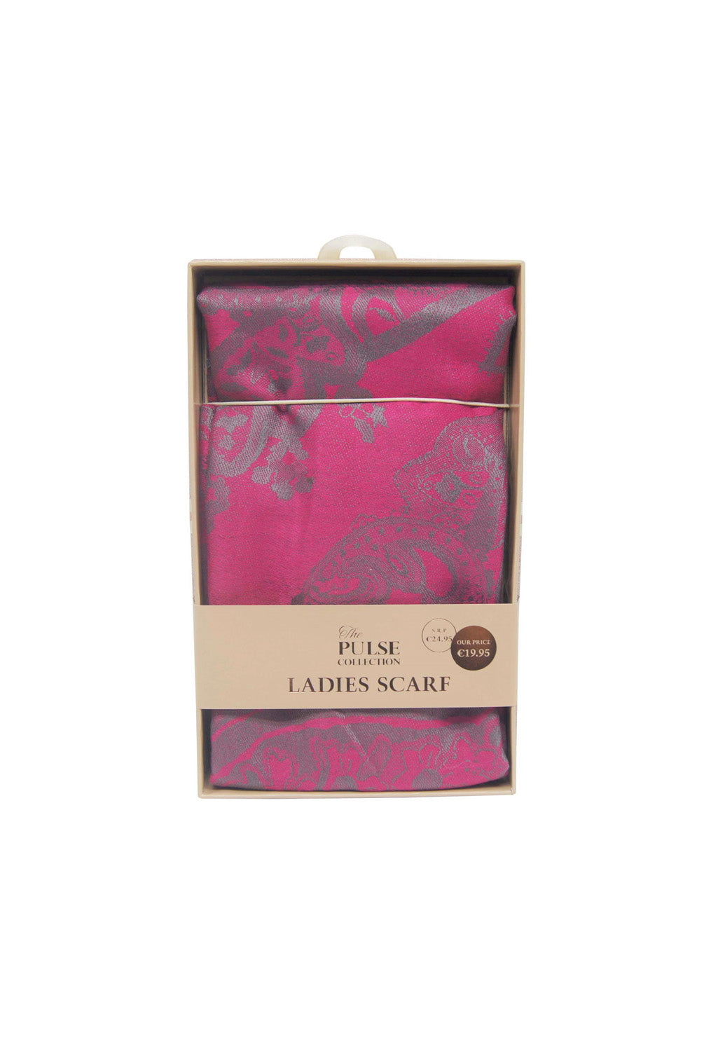 Fushia Printed Pashmina