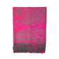 Fushia Printed Pashmina