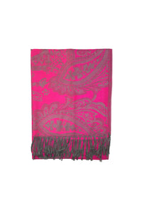 Fushia Printed Pashmina