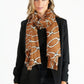 Tan Chain Print Scarf