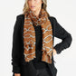 Tan Chain Print Scarf