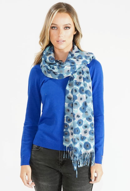 Flower Print Scarf-1