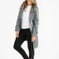 Black and White Houndstooth Coat