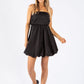 Strapless Balloon Hem Dress