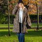 Leopard Print Boucle Coat