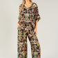 Leo Border Print Silk Trousers