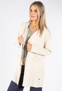 Soft Touch Fine Knit Hooded Cardigan