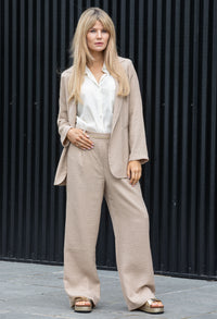 Linen Look Trousers