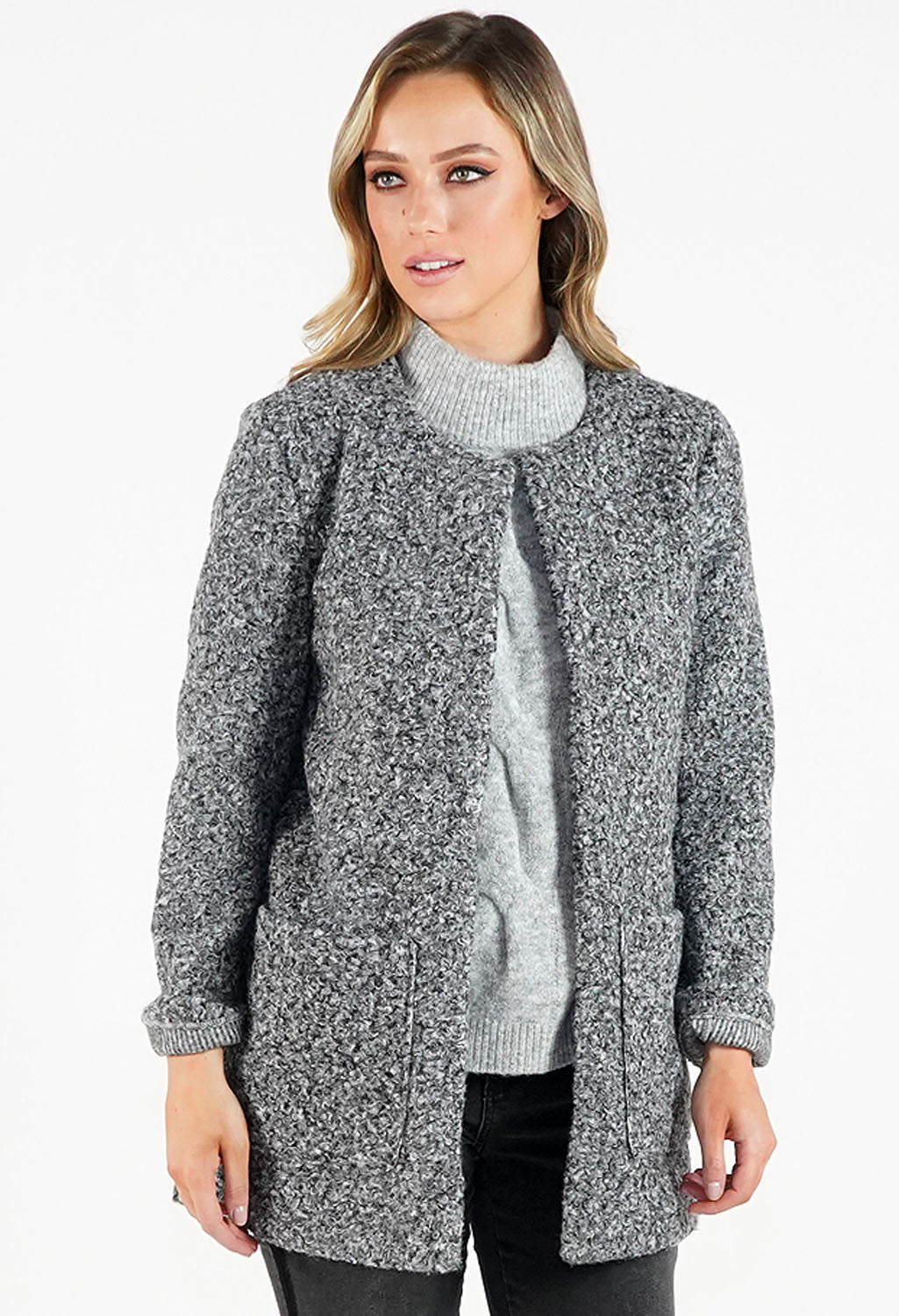 Cosy Collarless Jacket