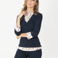 Navy and Floral 2 in 1 Cotton Pullover