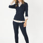 Navy and Floral 2 in 1 Cotton Pullover