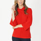 Red Roll Neck Knit