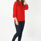 Red Roll Neck Knit