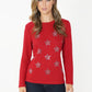 Red Soft Touch Star Detail Jumper