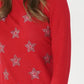 Red Soft Touch Star Detail Jumper