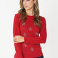 Red Soft Touch Star Detail Jumper