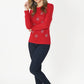 Red Soft Touch Star Detail Jumper