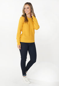 Mustard Round Neck Knit Jumper