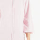 Soft Rose Roll Neck Ribbed Knit