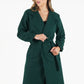 Green Longline Coat