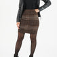 Black Jacquard Skirt