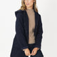 Navy Cozy Hooded Jacket