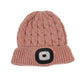 Pink Chenille LED Hat