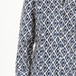 Blue Diamond Print Blouse