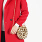 Print Soft Faux Fur Bag with Chain Strap