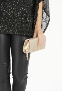 Metallic Gold Clutch Bag