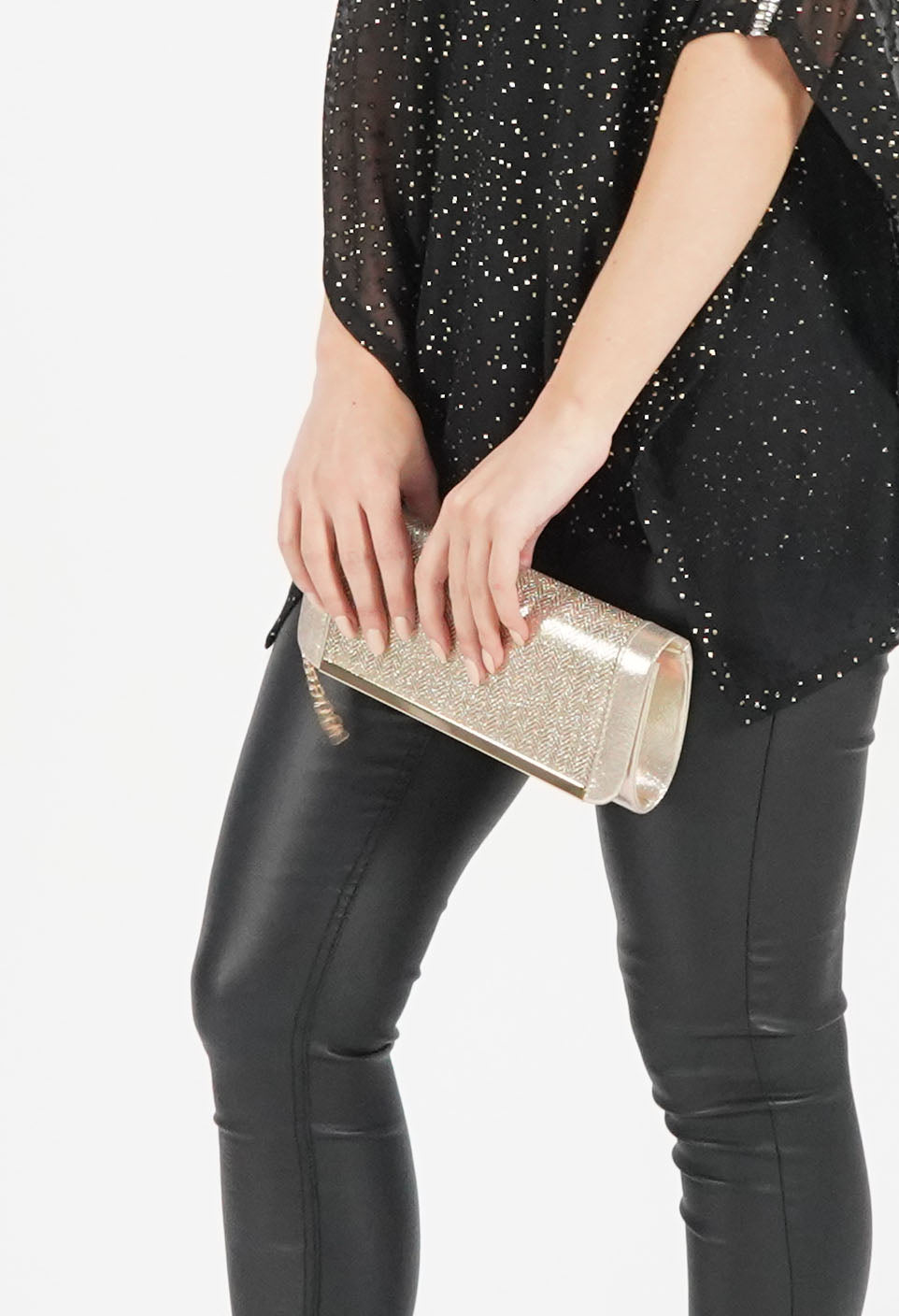 Metallic Gold Clutch Bag