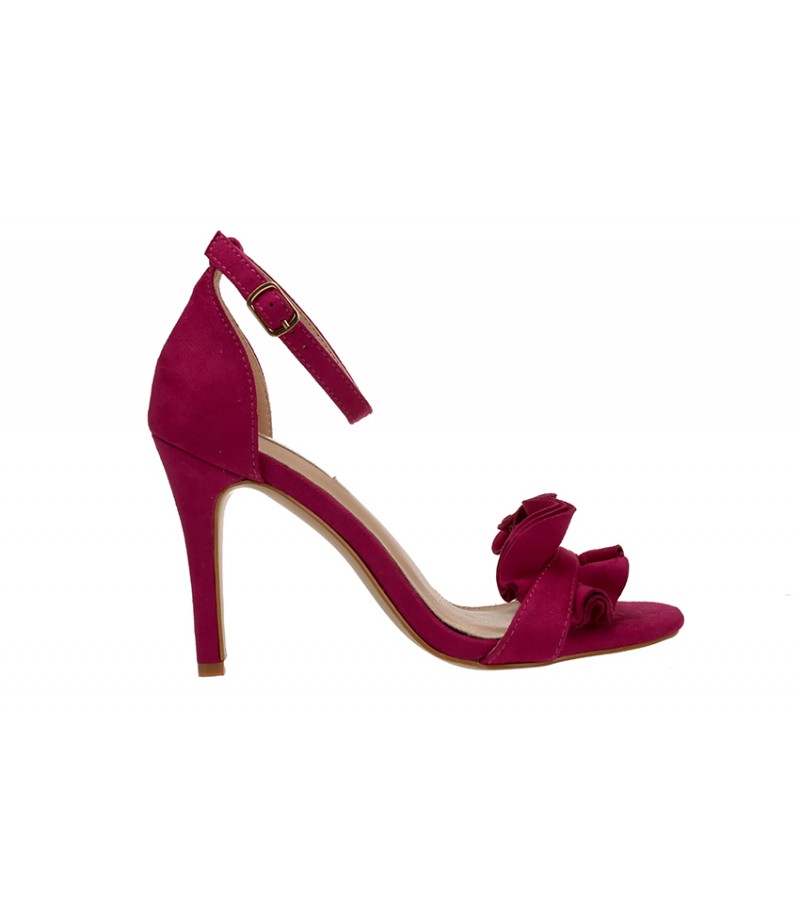 Fuschia Frill Detail Heels