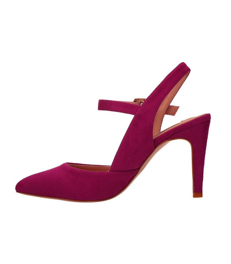 Fuschia Jewel Clasp Detail Heels