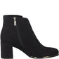 Black Microfibre Elegant Ankle Boot