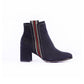 Side Stripe Heeled Ankle Boot-1