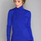 Royal Blue Cashmere Mix Polo Neck