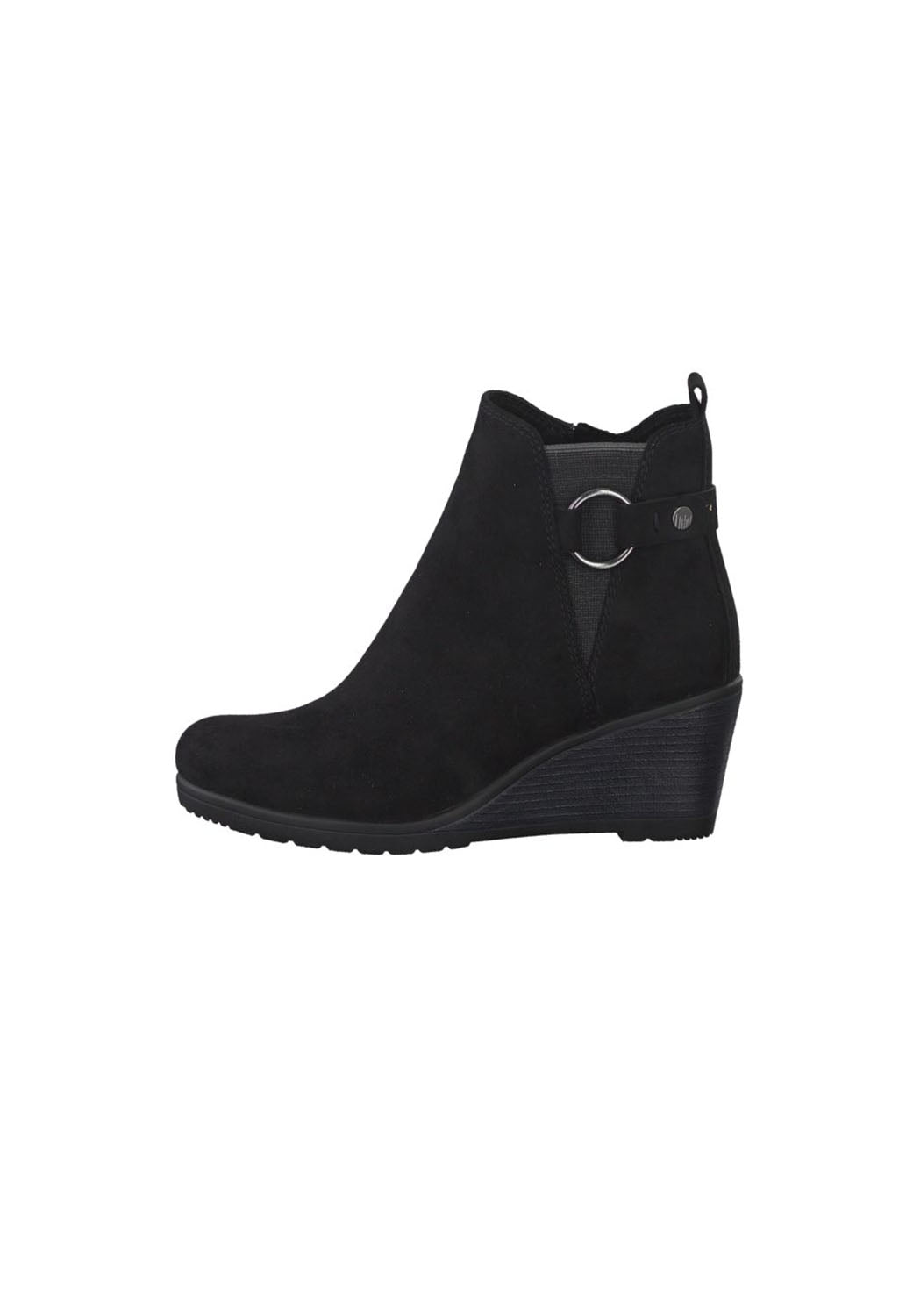 Black Microfibre Plain Boot