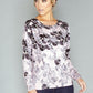 Pink Floral Print Pullover with Diamonte Detail