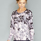 Pink Floral Print Pullover with Diamonte Detail